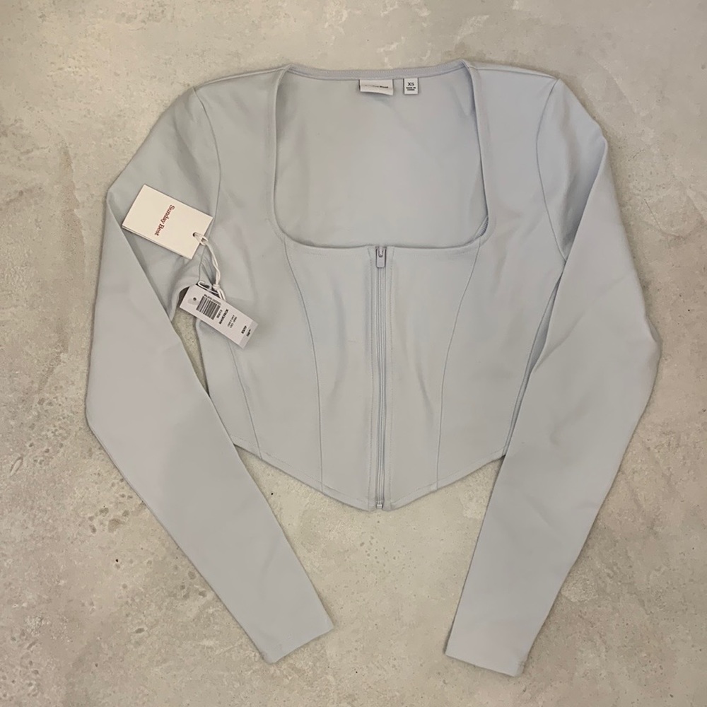 NWT Aritzia long sleeve corset crop